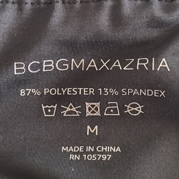 BCBGMAXAZRIA Medium Ankle Leggings with inlaid Mesh & Ankle Cutouts Black - Picture 3 of 15